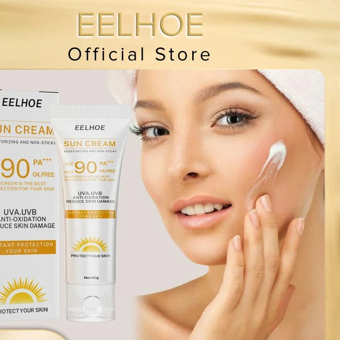 EELHOE Sunscreen Spf 90 Whitening Sun Cream for Face Body Oil-control Bleaching Face Moisturizer Sunblock Skin Protective Cream 