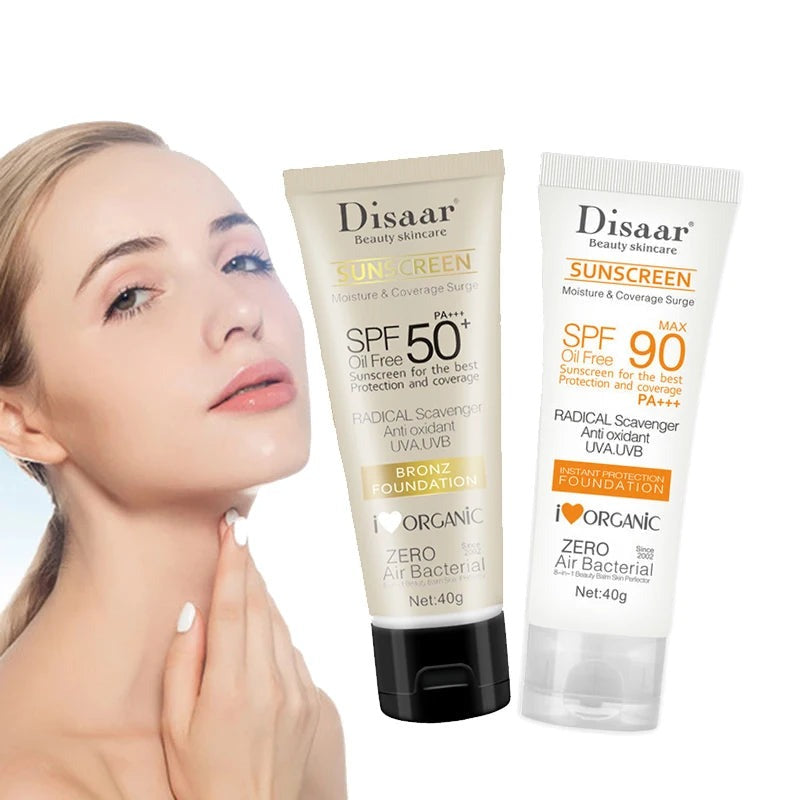 Facial Body Sunscreen Whitening Sun Cream Sunblock Skin Protective Cream Anti-Aging Oil-control Moisturizing SPF90 Face 